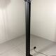 Italian steel tear plate and glass floor lamp 1980’s.