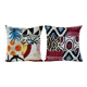 Set of 2 vintage ikat cushion covers 48x48 cm