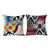 Set of 2 vintage ikat cushion covers 48x48 cm