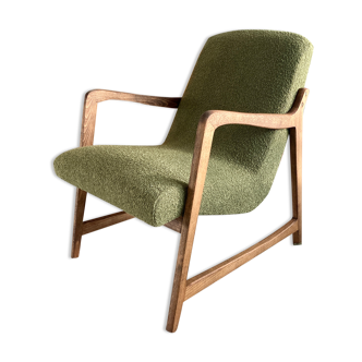 Original mid-century polish chair "type 364" from late 50s. Designed by Barbara Fenrych-Węcławska