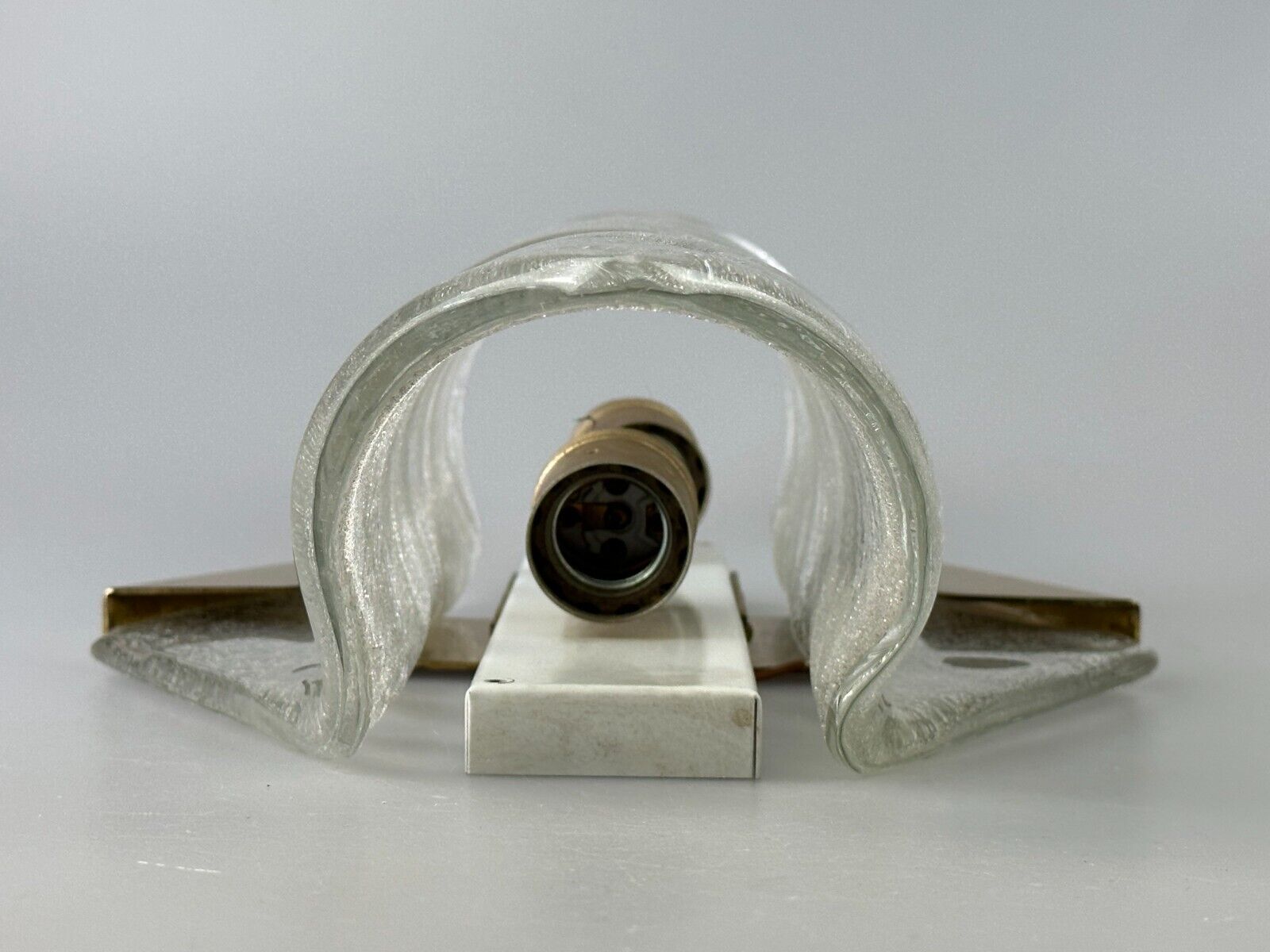 Xl 60s 70s wall lamp wall sconce kaiser lights brass glass space age