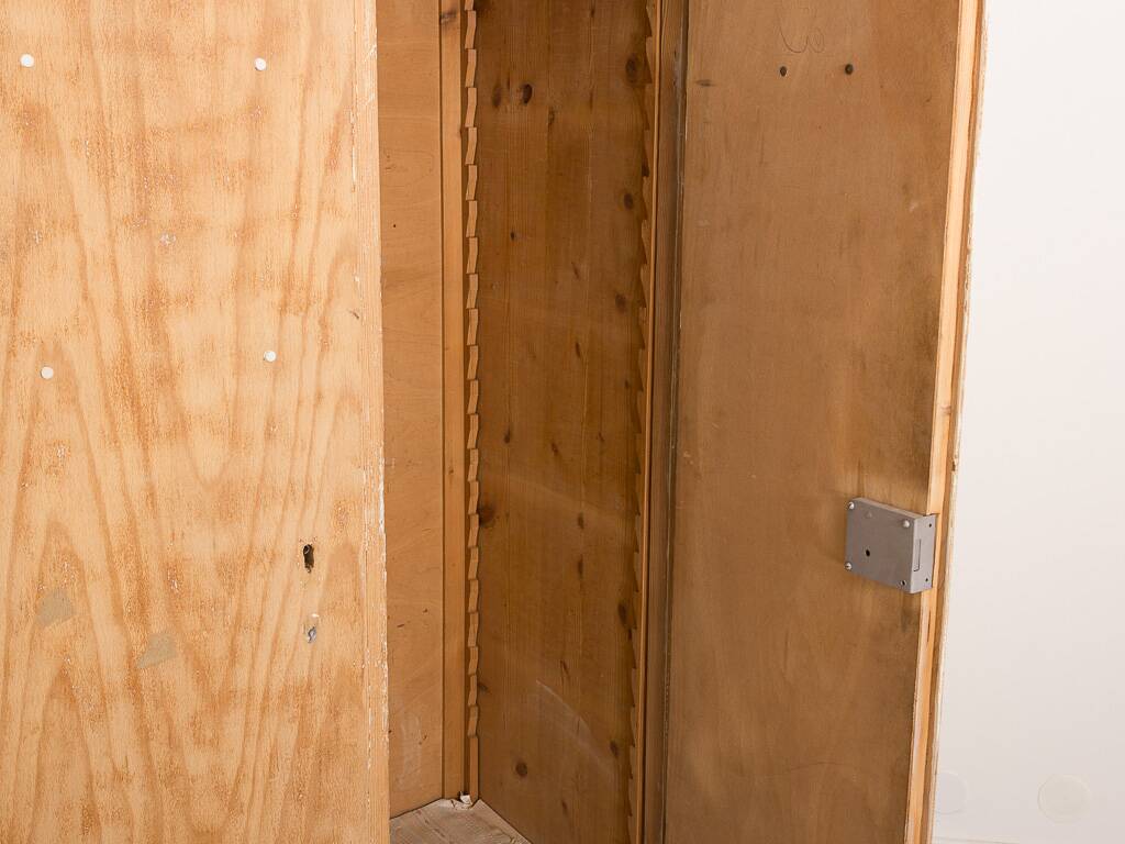 Solid pine cabinet fully stripped consisting of 3 doors and 6 drawers