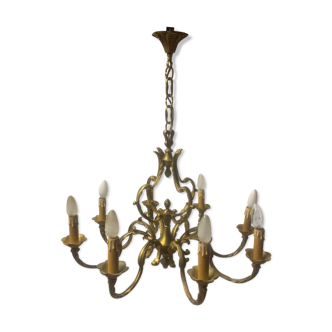 Lustre en bronze 8 branches