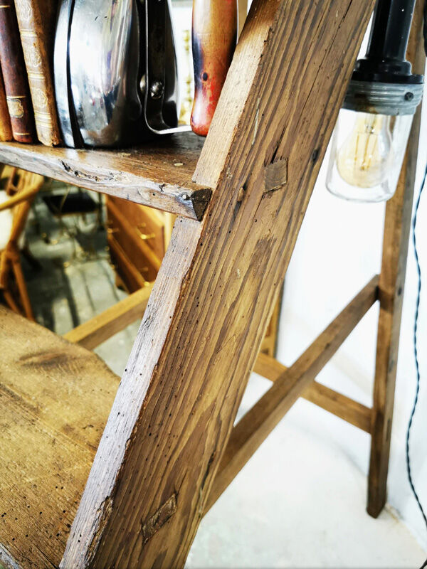 Former wooden painter's stepladder