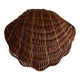 Empty corrugated shell pocket in wicker basket makers