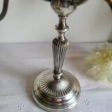 Silver-plated metal candelabrum chandelier SNPA with 4 lights