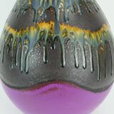 mid century vase dumler & breiden vase model 122/30 with rare colorful patt