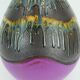 mid century vase dumler & breiden vase model 122/30 with rare colorful patt