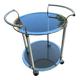 Chariot de bar verre et laiton 1960