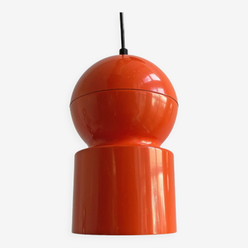 Mid century orange hanging lamp