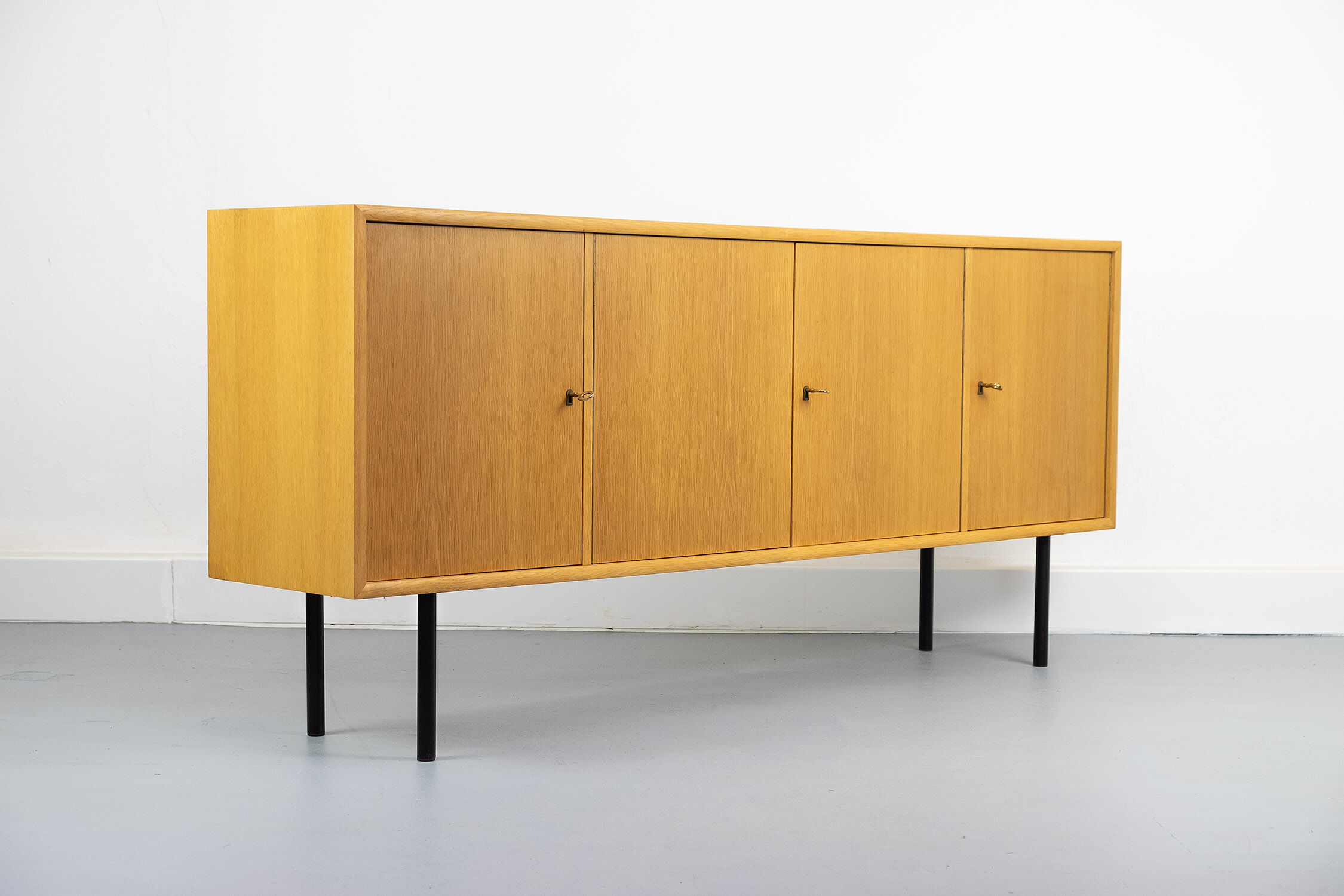 Mid-century light oak sideboard from wk furniture, 1970s