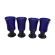 4 blown glasses