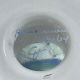 Large signed decanter - Hand decoration - XXth