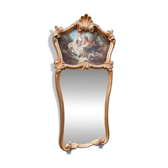 Antique trumeau mirror