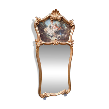 Antique trumeau mirror