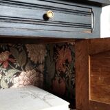 Black patinated Art Deco bedside table