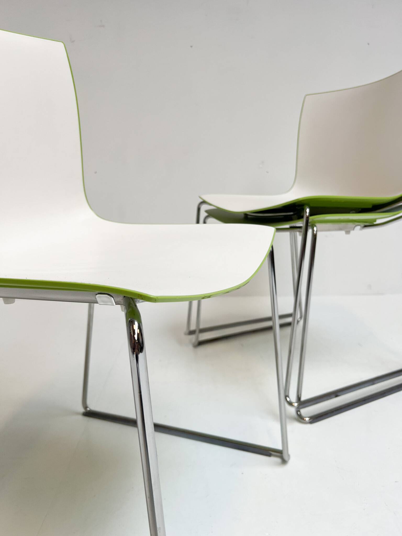 Set of 4 Katifa design chair by Arper, after 2000