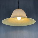 Vintage Murano glass tulip pendant lamp, Italy, 1970s.