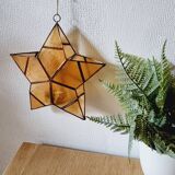 Villeroy&Boch mother-of-pearl and brass star candle holder