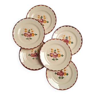 Assiettes plates Longchamp modèle Agen