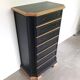 Seven-drawer chest of solid wood