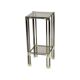 Hollywood Regency Side Table Plant Table Smoked Glass Chrome 1970s
