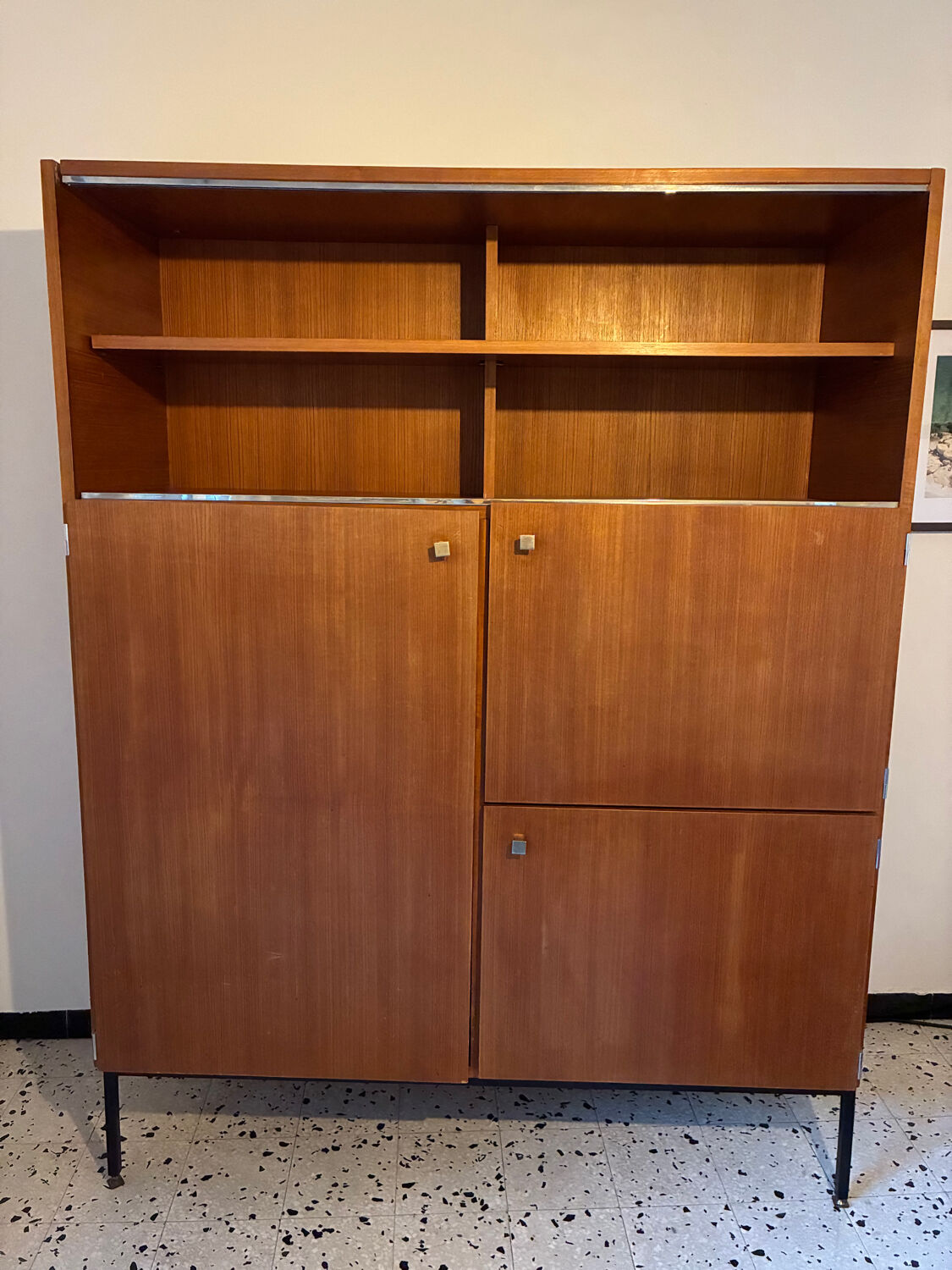 Luigi Bartolini teak sideboard, Scandinavian design, 1950s-60s
