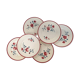 6 assiettes plates anciennes modèle "Rosador" de la manufacture française de Badonviller