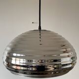 Vintage silver glass pendant light