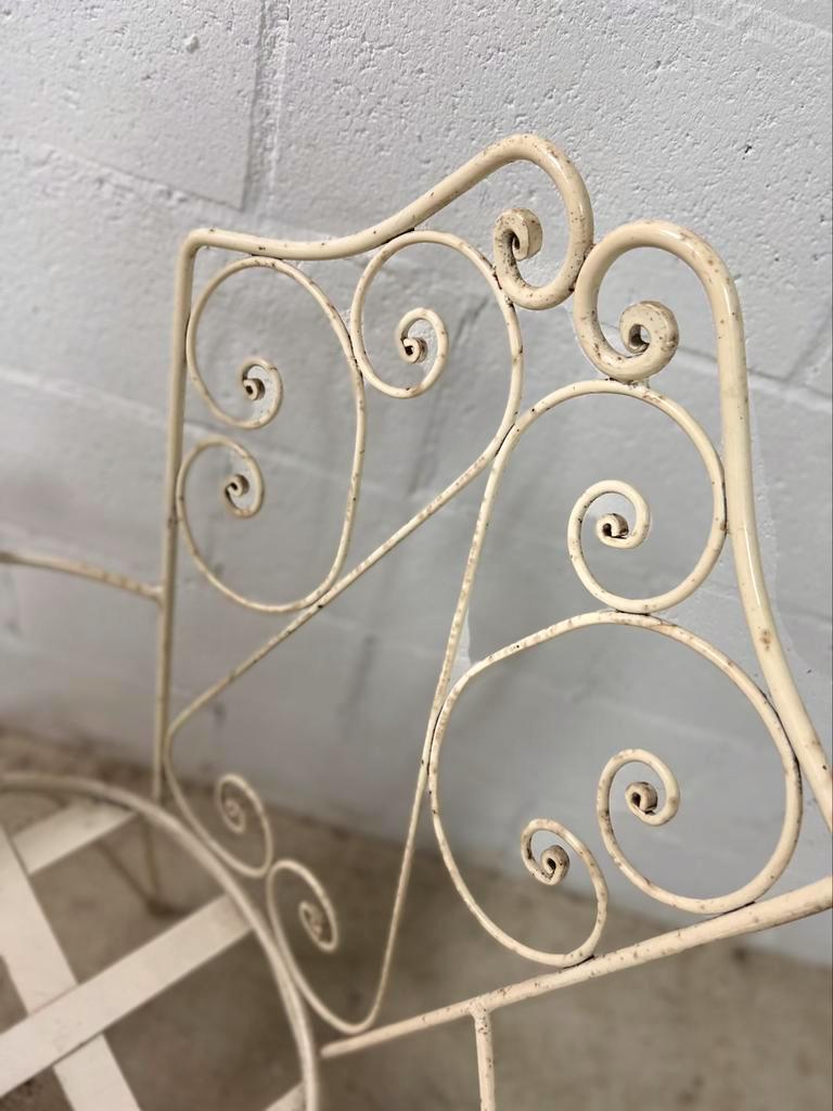 Vintage iron garden chair