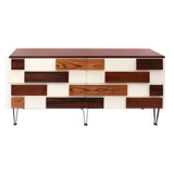 Italian Sideboard in Solid Wood with Steel Legs