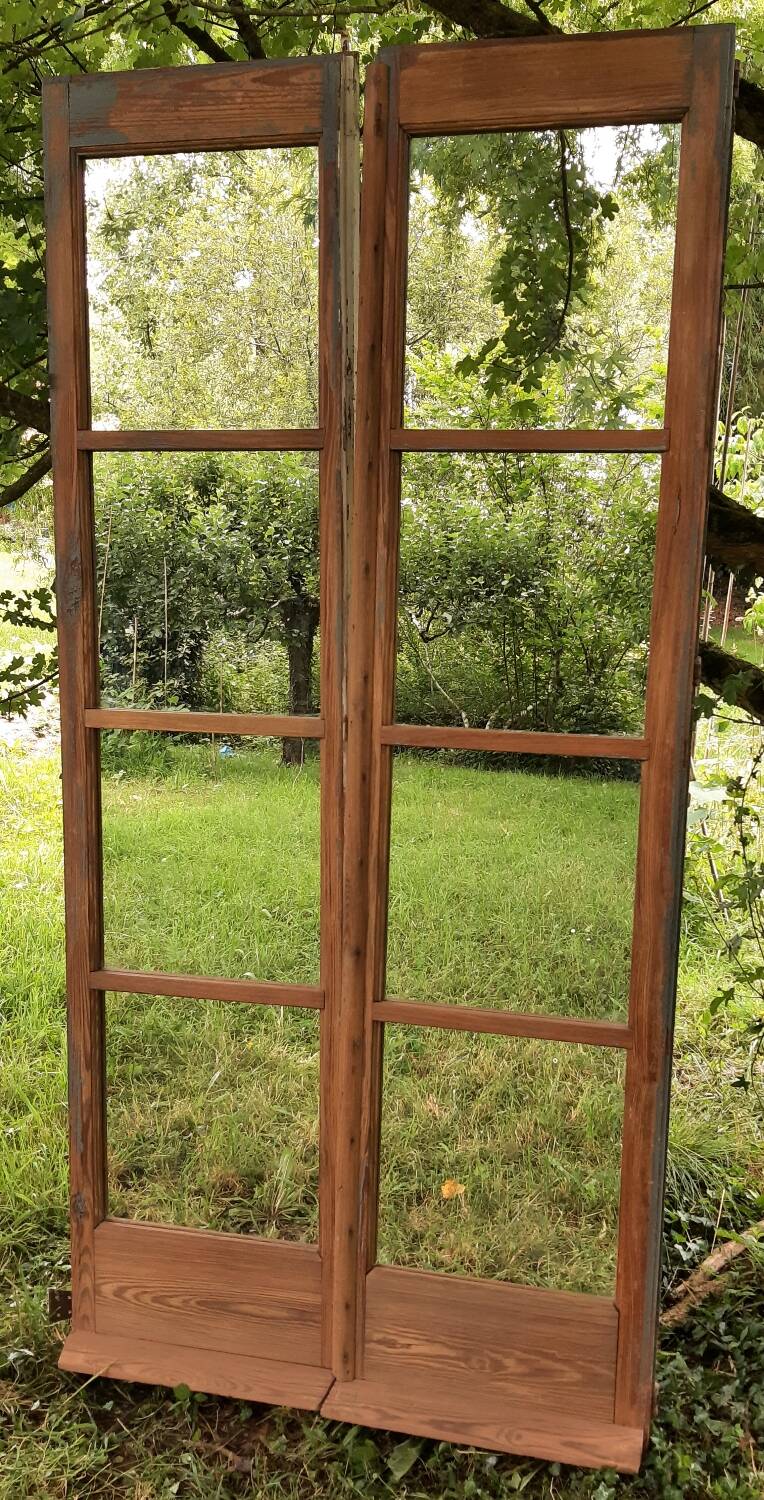 Double-leaf mirror (French window)