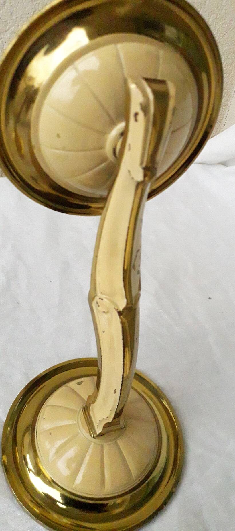 Pair of bronze wall sconces