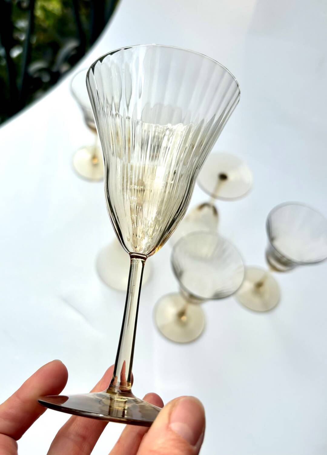 Verres style Gallée