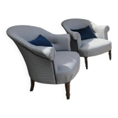 2 Toadstool armchairs