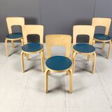Model 66 dining chairs by Alvar Aalto for Artek, 1960s