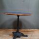 Bistro table round wooden top covered with plastiqye