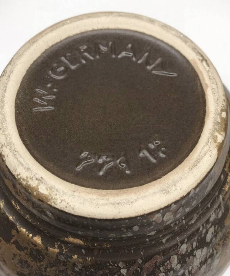 West Germany golden brown vase