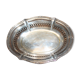 Silver metal bread basket