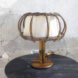 Vintage rattan lamp