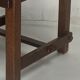 Ensemble de 4 chaises de salle à manger brutalistes en chêne et cuir, années 1960