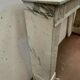Louis XVI fireplace in 19th century white Carrara marble