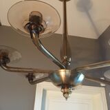 Blown glass chandelier