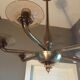 Blown glass chandelier