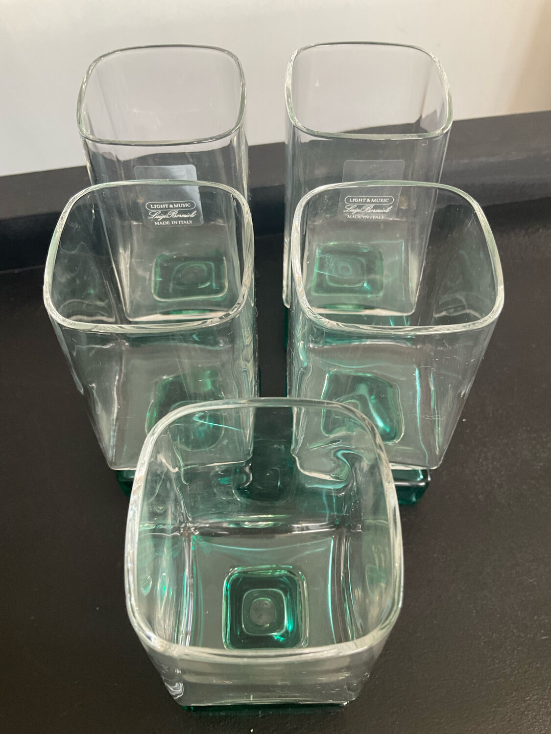 Vintage whisky decanter and Luigi Bormioli Italy glasses
