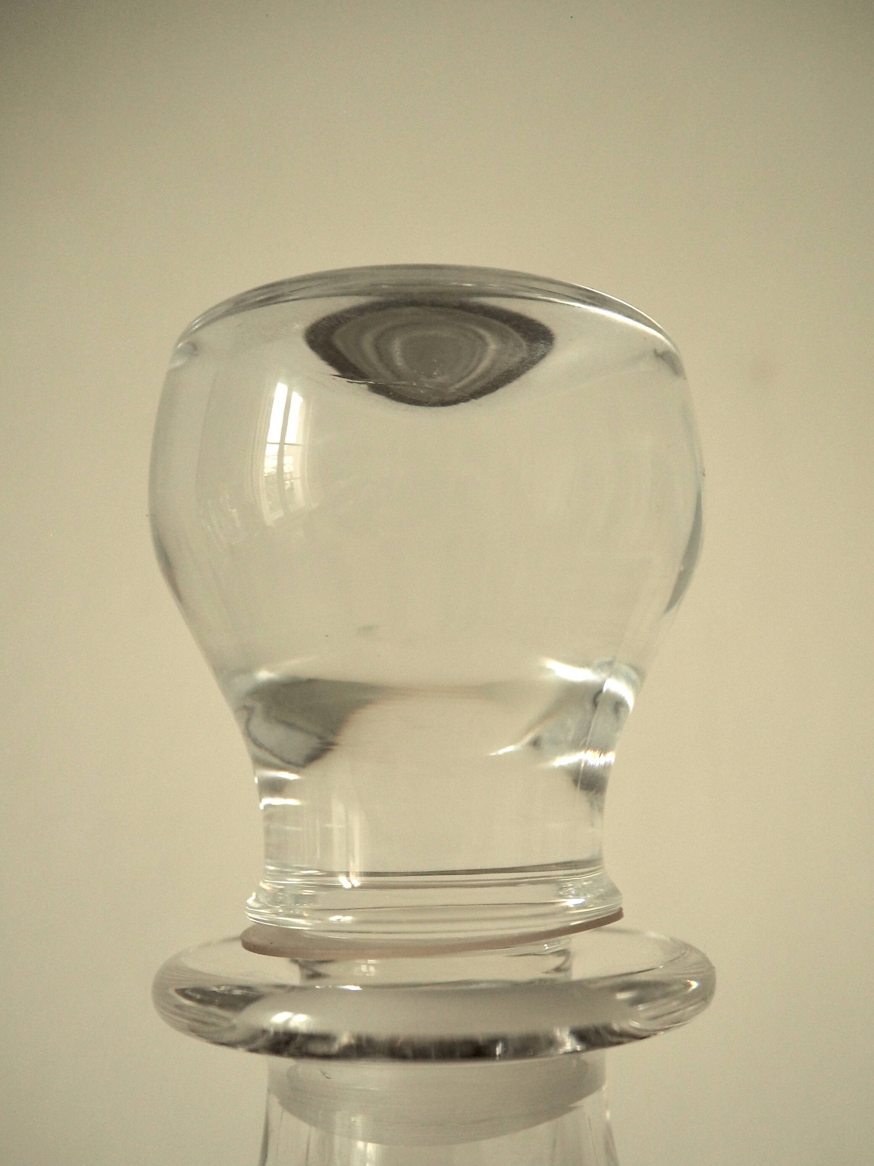 Carafe à whisky en verre lisse