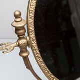 Pair of brass table mirror  28x39cm