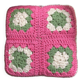 70s crochet cushion