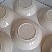6 assiettes creuses coq Émile Tessier Malicorne