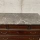 Commode style Lois XVI in mahogany Top of veined gray marble XIX century
